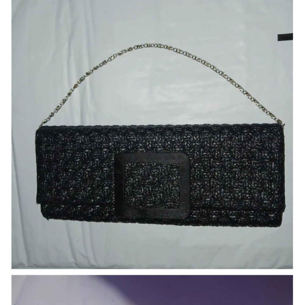 Elegant Black Woven Clutch Mod By Design